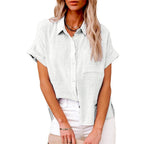 Celestia | Women's Summer Linen Blouse – Loose Style for Summer