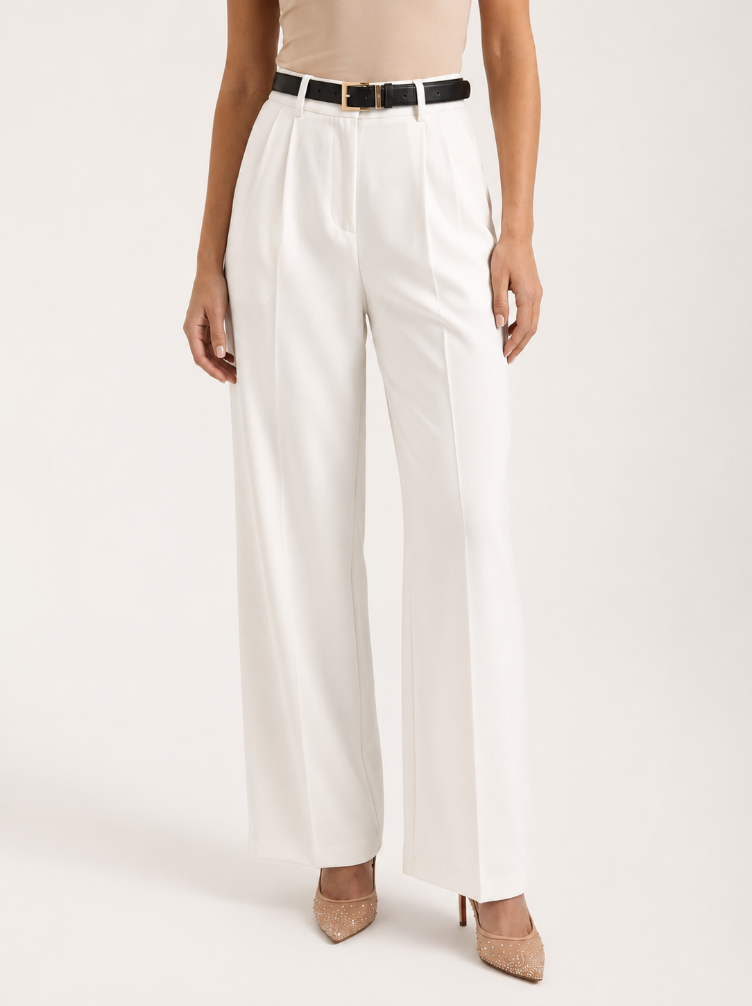 Malwina – Elegant Women’s Casual High-Waisted Wide-Leg Trousers