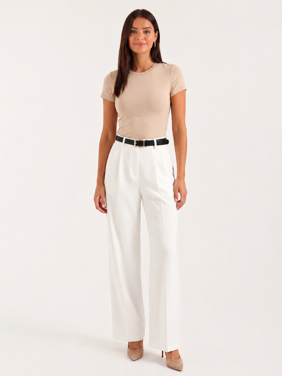 Malwina – Elegant Women’s Casual High-Waisted Wide-Leg Trousers
