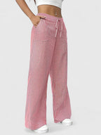 Valentina – Pantaloni casual de damă, cu talie elastică și croială cu picioare largi, confortabili