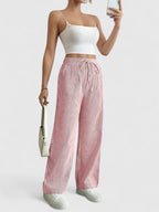 Valentina – Pantaloni casual de damă, cu talie elastică și croială cu picioare largi, confortabili