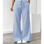 Victoria – Pantaloni largi de in pentru femei, casual, confortabili pentru fiecare zi