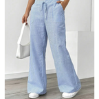 Victoria – Pantaloni largi de in pentru femei, casual, confortabili pentru fiecare zi