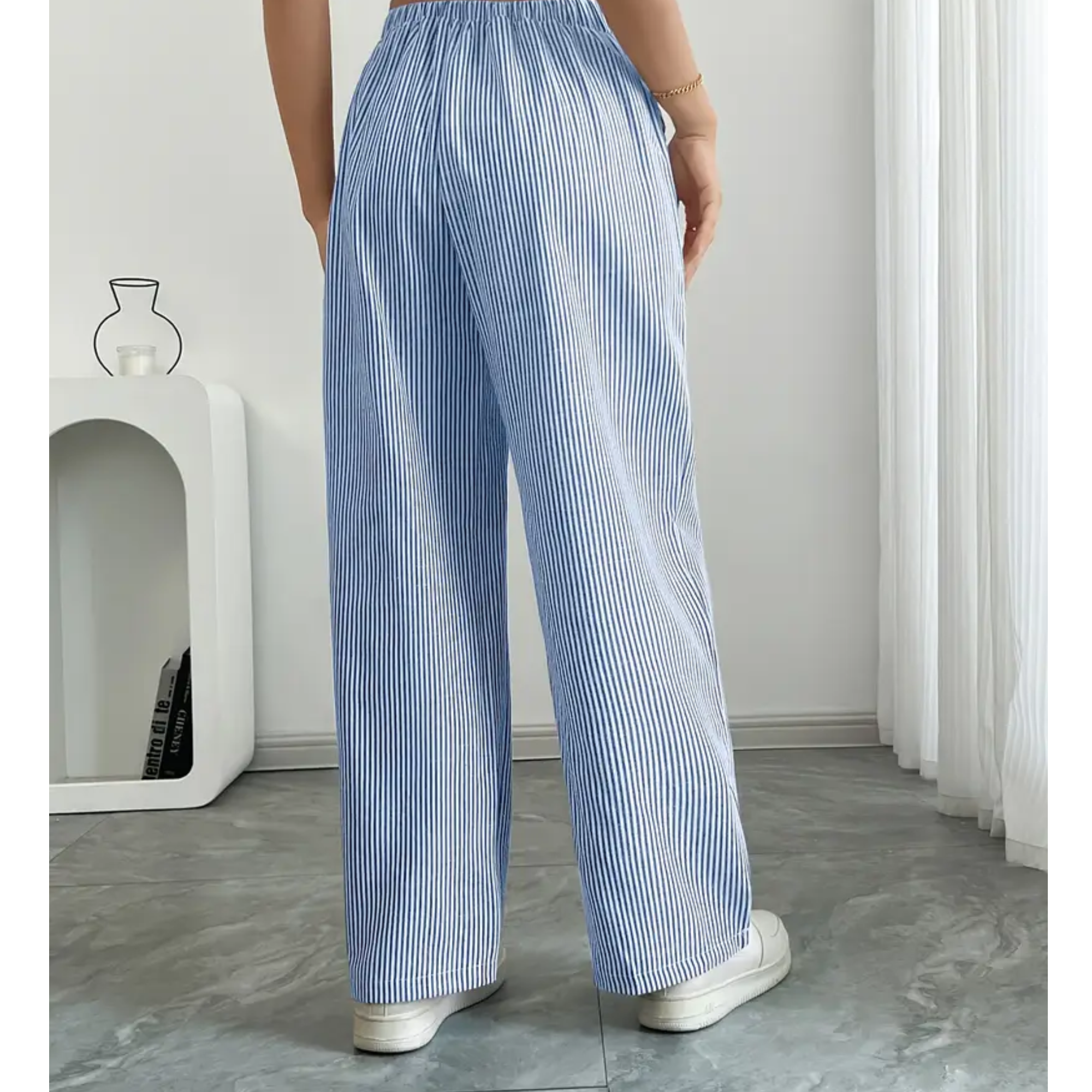 Victoria – Pantaloni largi de in pentru femei, casual, confortabili pentru fiecare zi