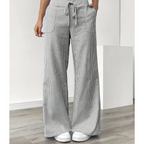 Victoria – Pantaloni largi de in pentru femei, casual, confortabili pentru fiecare zi