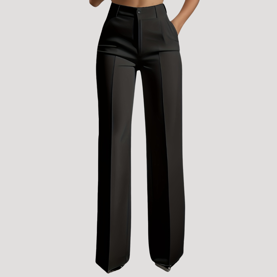 Eliza – Women’s High-Waisted Casual Wide-Leg Trousers