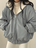 Milo – Women's Fleece Jacket with Lining, Decorative Buttons, and Casual Pockets