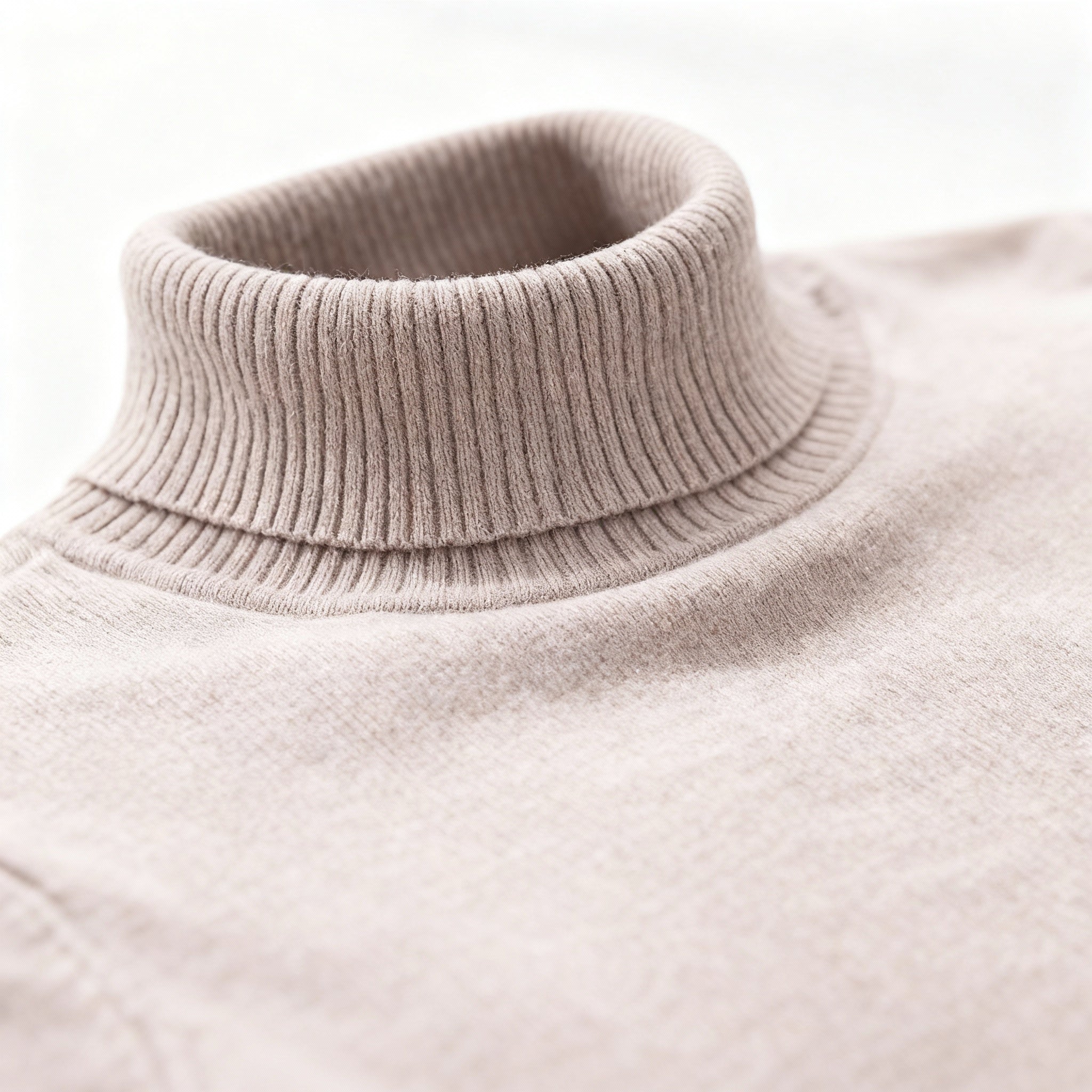 Bruno – Męski Dopasowany Sweter z Golfem z Długim Rękawem Casual