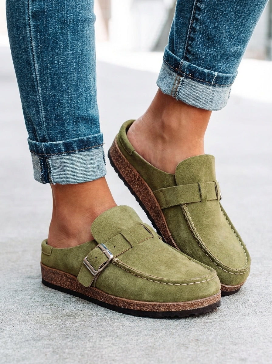 Natalia – Women's Flat Strap Sandals Retro Style Comfortable Summer