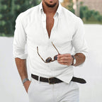 Leander – Men's Casual Shirt with Long Sleeves Formal Elegant