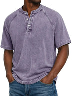 Luca – Men's Casual Button-Up Shirt with Short Sleeves, Comfortable