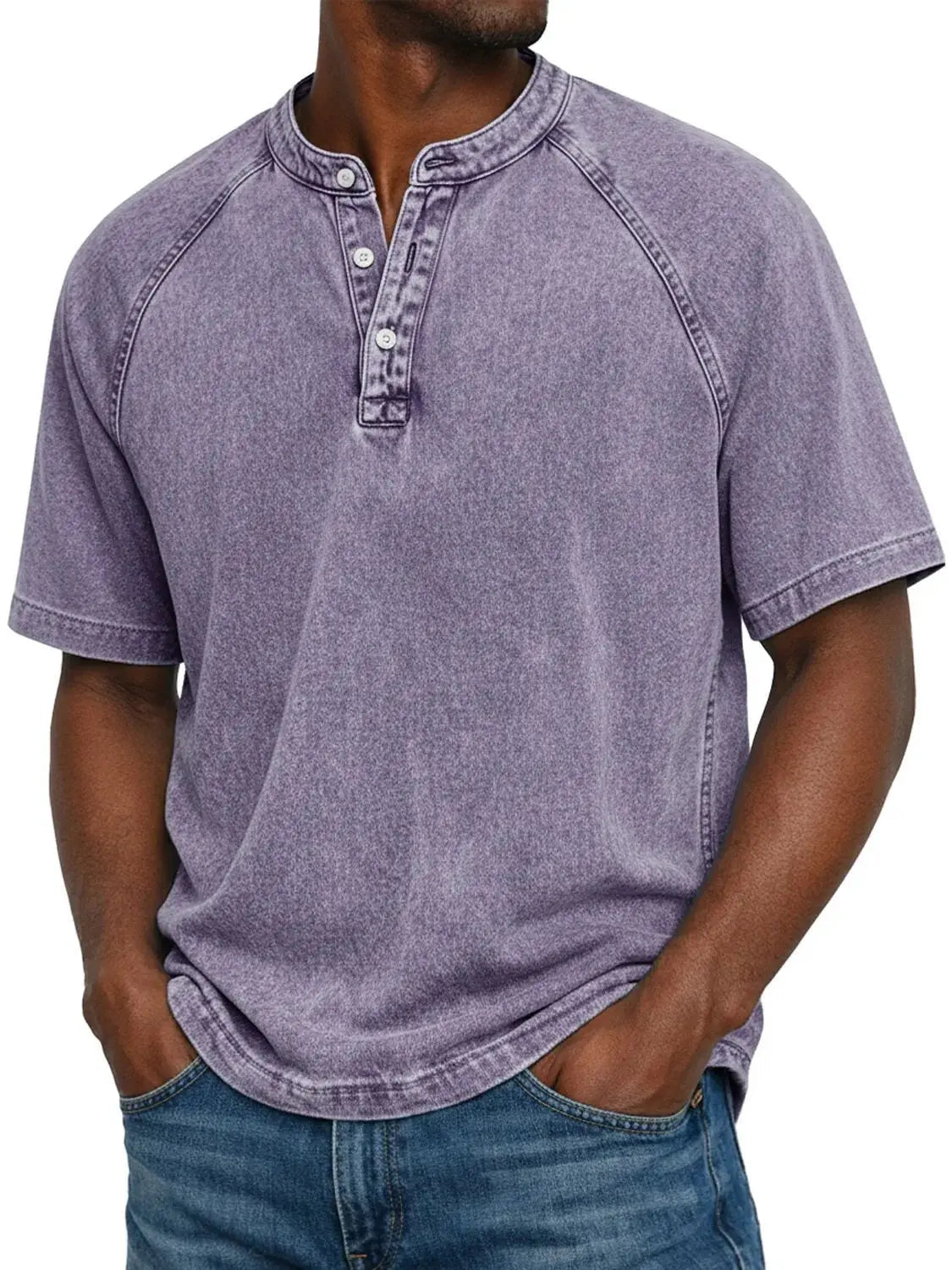 Luca – Men's Casual Button-Up Shirt with Short Sleeves, Comfortable
