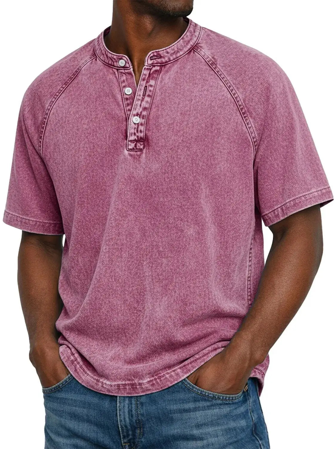 Luca – Men's Casual Button-Up Shirt with Short Sleeves, Comfortable