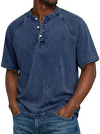 Luca – Men's Casual Button-Up Shirt with Short Sleeves, Comfortable