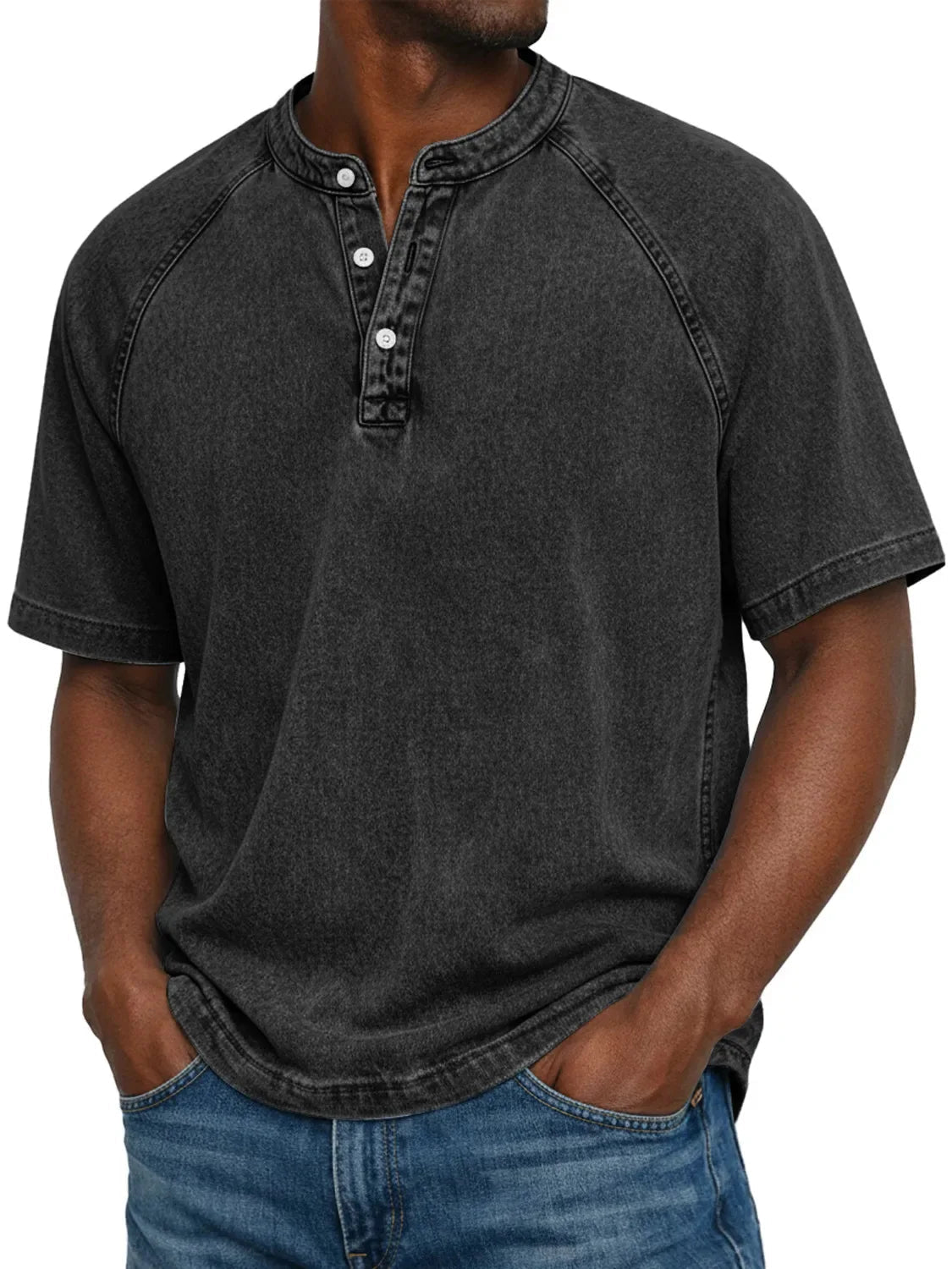 Luca – Men's Casual Button-Up Shirt with Short Sleeves, Comfortable