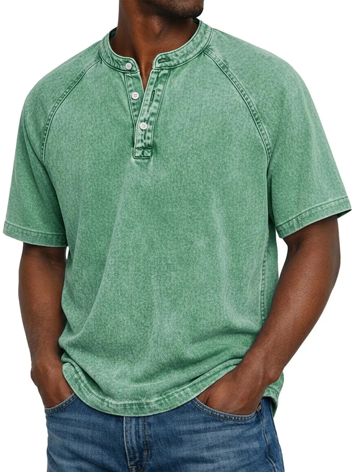 Luca – Men's Casual Button-Up Shirt with Short Sleeves, Comfortable