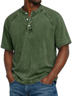 Luca – Men's Casual Button-Up Shirt with Short Sleeves, Comfortable