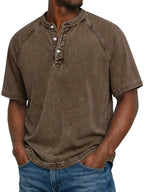 Luca – Men's Casual Button-Up Shirt with Short Sleeves, Comfortable