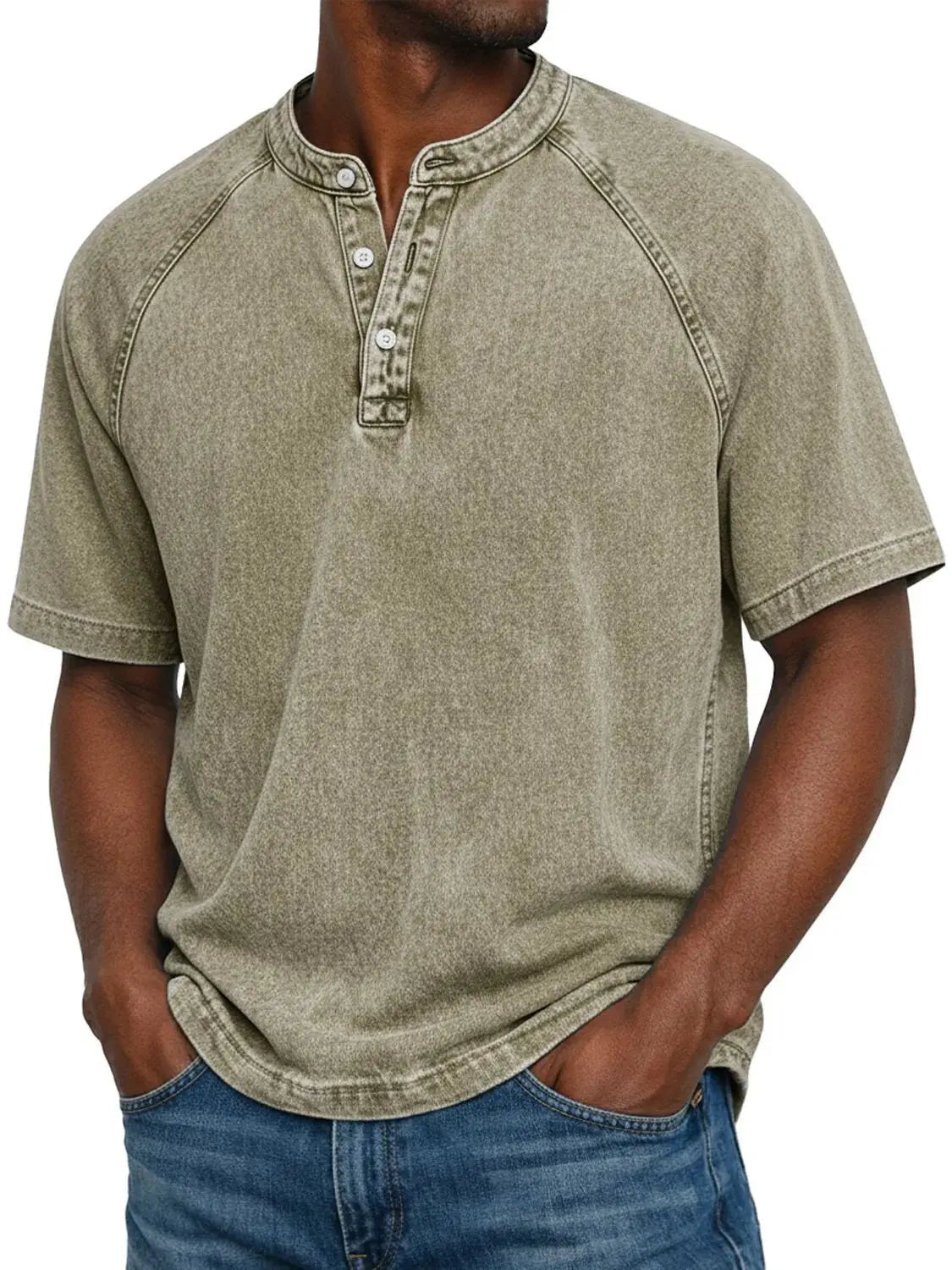 Luca – Men's Casual Button-Up Shirt with Short Sleeves, Comfortable