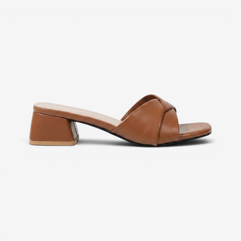 Sivka – Women's Shoes with Square Heels and Open Toes, Elegant
