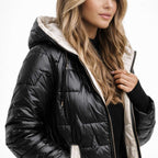 Women's Elegant Fall Jacket with Hood