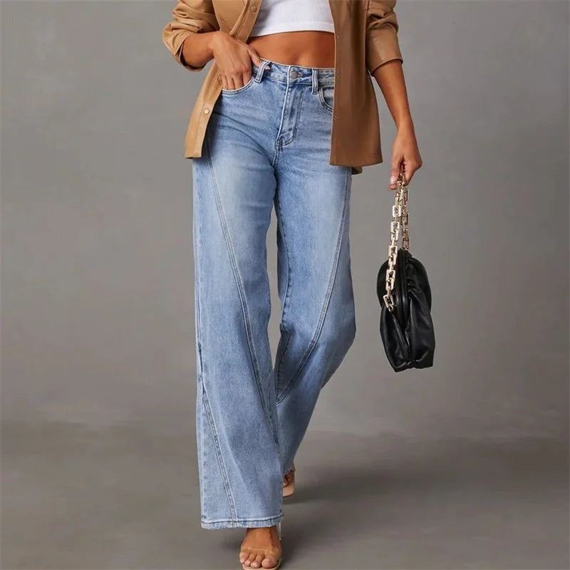 Alice – Women’s Casual Wide-Leg Jeans, Comfortable for Everyday Wear