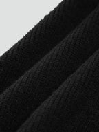 Emilia – Damski Oversized Sweter Casual z Kontrastowym Wykończeniem i Dekoltem w Serek