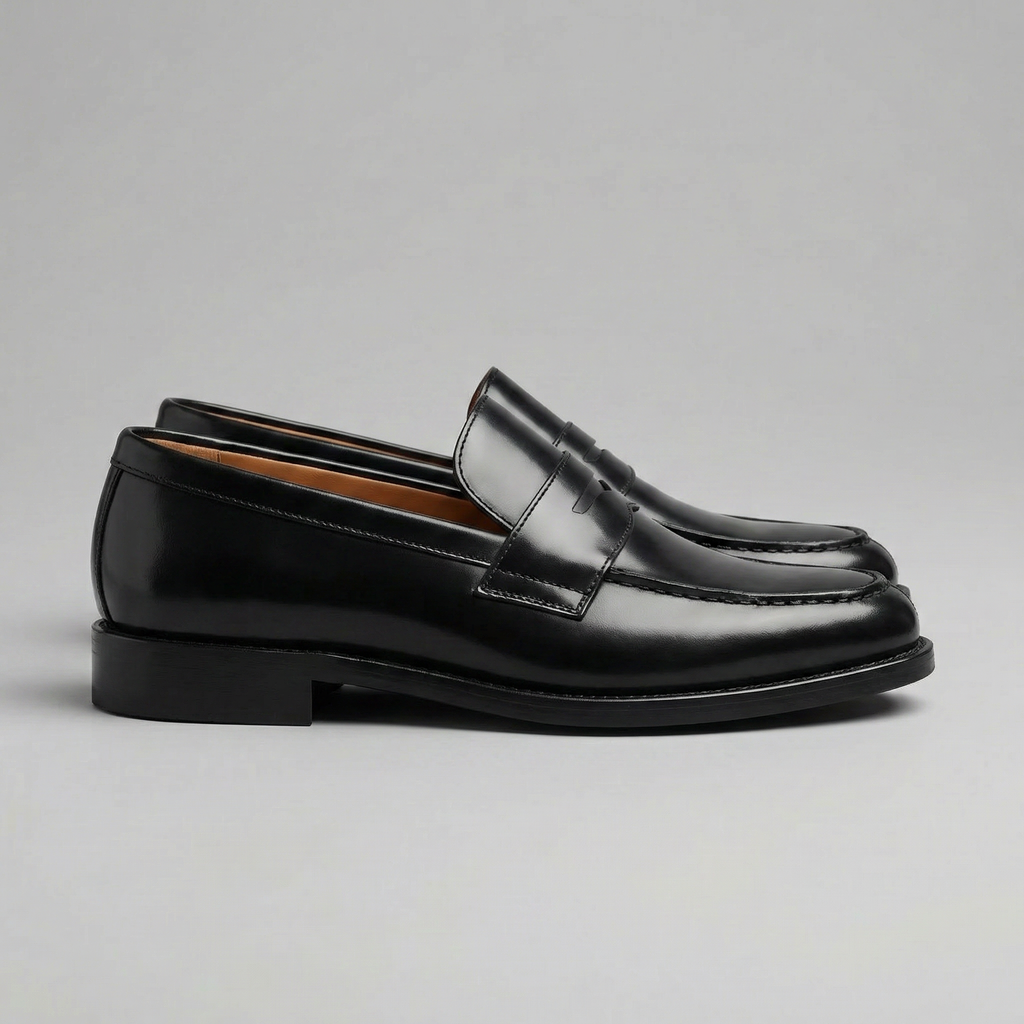 Kuba – Męskie Casualowe Skórzane Buty Slip On Wygodne na Co Dzień