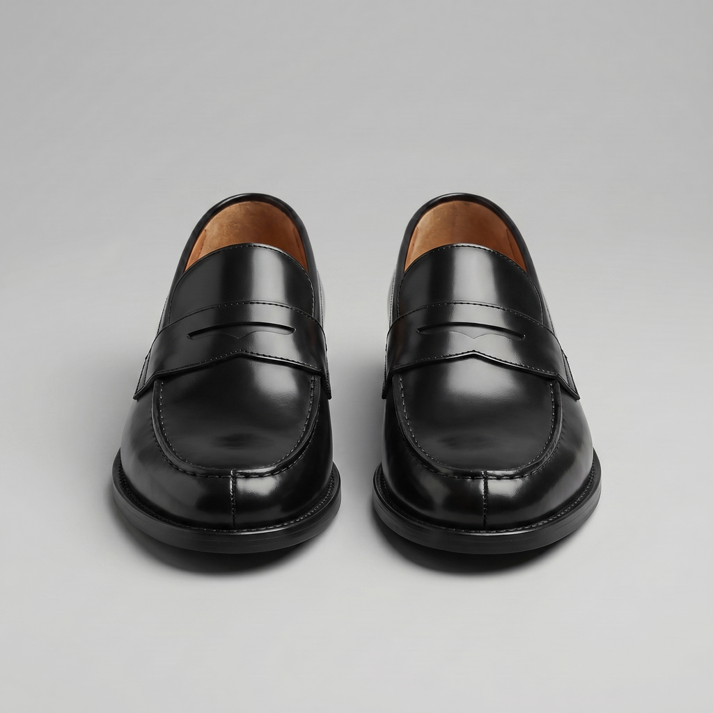 Kuba – Męskie Casualowe Skórzane Buty Slip On Wygodne na Co Dzień