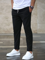 Milo – Men's Casual Regular Fit Pants with Stretch Comfort, Comfortable