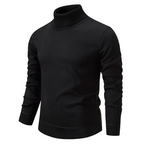 Bruno – Męski Dopasowany Sweter z Golfem z Długim Rękawem Casual