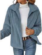 Zosia – Casual Women's Jacket with Zipper, Comfortable Collar, and Universal Fit